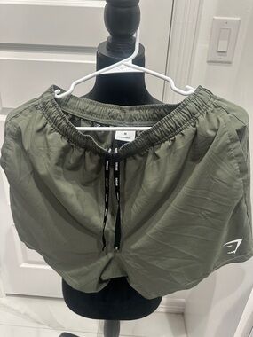 Gymshark Olive Green Athletic Shorts